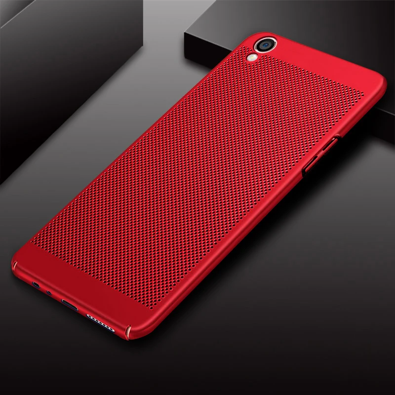 Для sony Xperia XA1 XA XZ теплоотвод Жесткий PC чехол для телефона для sony Xperia XA1 XA XZ охлаждающий Матовый ультратонкий задний Чехол - Цвет: Red