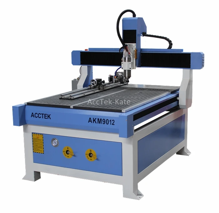 AKM9012 MINI metal cutting machines , Rotate the engraving machine cnc