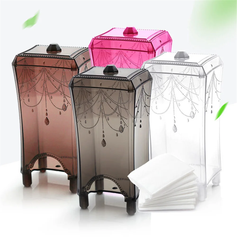 Portable Cotton Pad Makeup Storage Box Makeup Storage Holder for