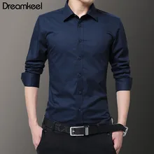 Мужская рубашка, Новая повседневная рубашка с длинными рукавами, приталенная мужская деловая рубашка, брендовая одежда, большие размеры 5XL Y