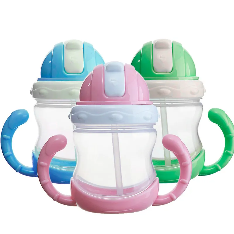 Promotion Children Straw leak Proof Portable Cup With Handle Summer