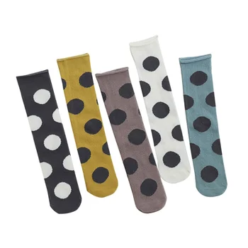 

Spring Summer Baby Kids Stockings Girls Big Dot Thin Tights Pantyhose Knee Stocking 2019