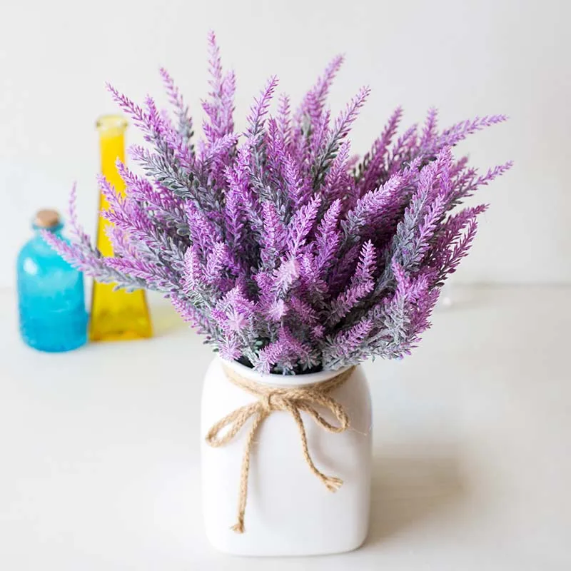 Simulación Artificial Púrpura Lavanda poda Bola Colgante Cesta De Jardín G3Z1