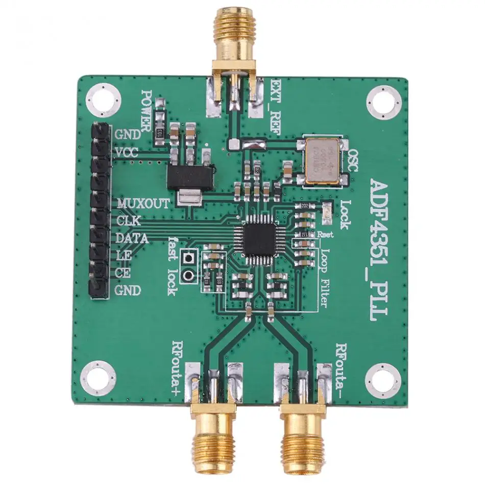 Модуль частотного синтезатора 35 м-4,4 ГГц источник радиочастотного сигнала фазовая Блокировка контура частоты синтезатор ADF4351 макетная плата