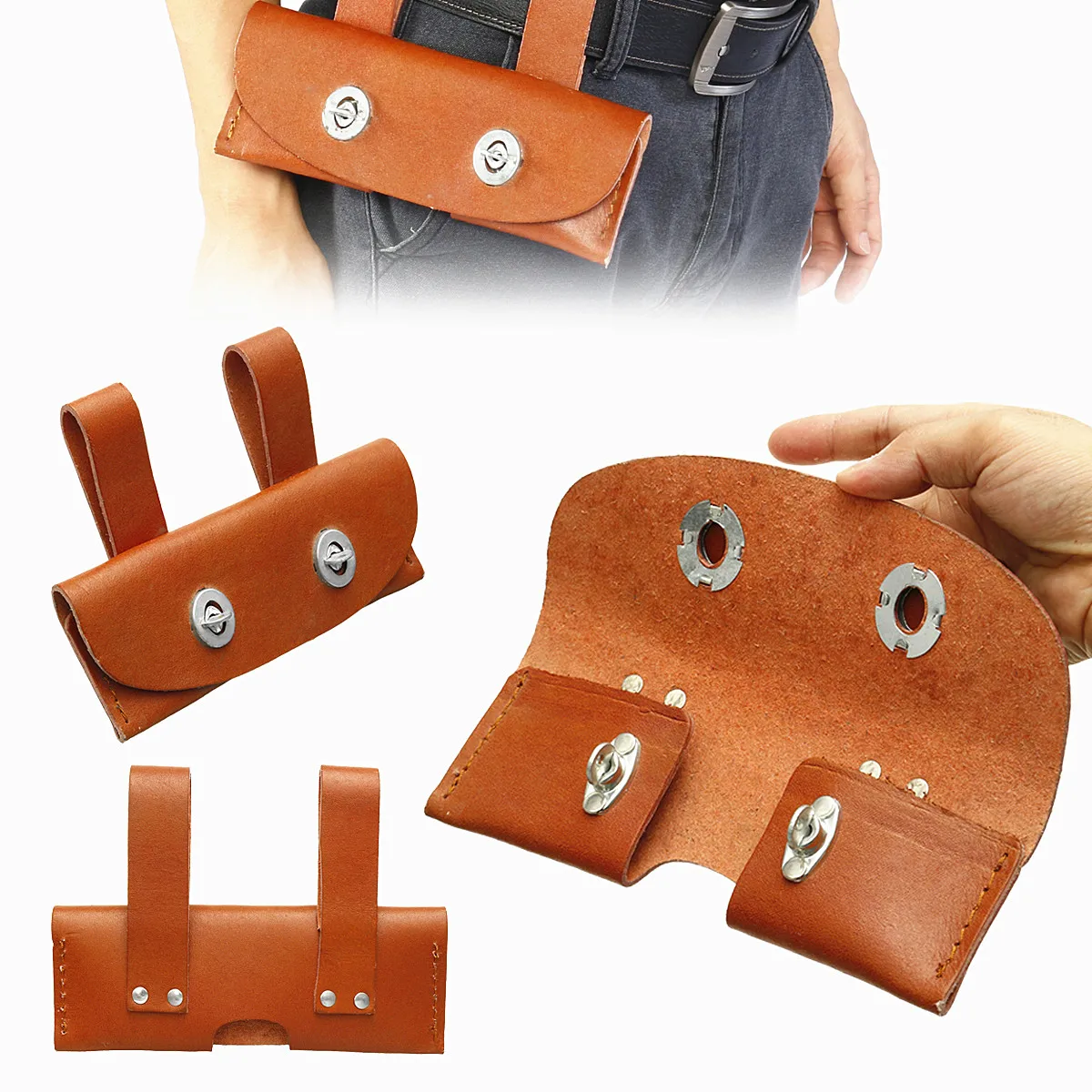 

Leather Axe Sheath Waist Holster Cover Fire Protection Rescue Equipment