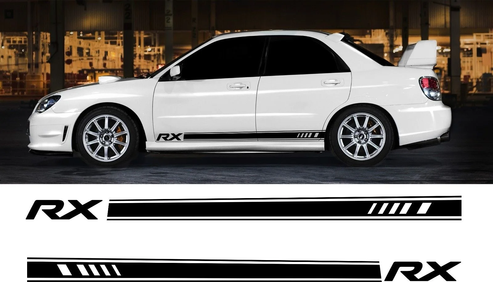 Untuk 1 Set 2 Pcs Subaru Impreza Wrx Sti Rs Sedan Menerapkan B Gd