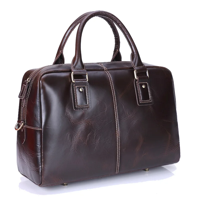 

GOOG.YU Genuine Leather Bag Casual Handbags Cowhide Men Crossbody Bags Men's Travel Bags Tote Laptop Briefcases Men Bag