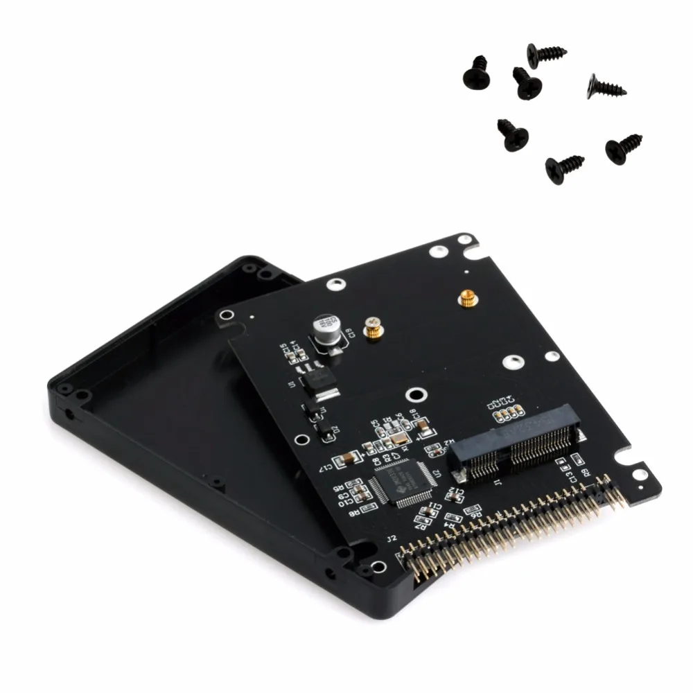 44PIN mSATA 2,5 "IDE HDD SSD mSATA для PATA адаптер конвертер карты с случай