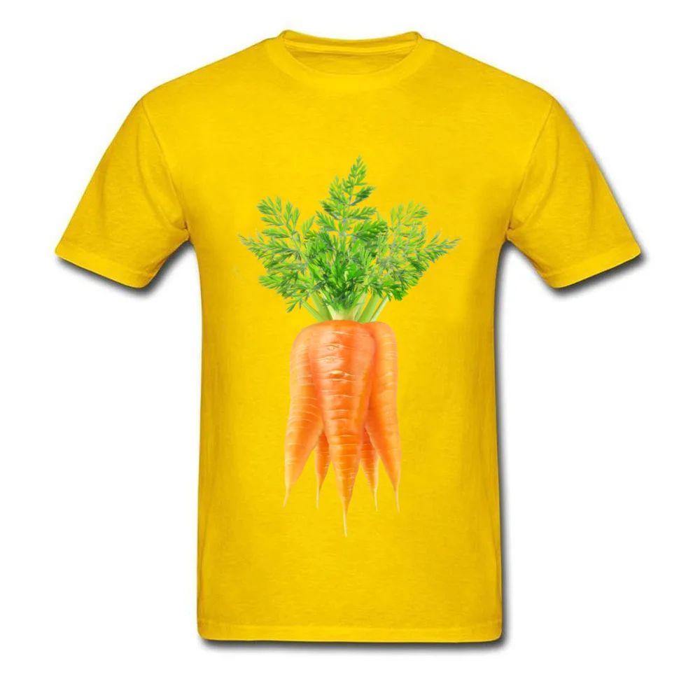 O-Neck Bunch of carrots 100% Cotton Fabric Men Top T-shirts Casual Short Sleeve Tops T Shirt Cute Casual Tee-Shirts Bunch of carrots yellow