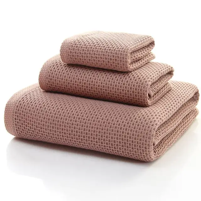 ROMORUS 3 Pieces/Set Thin Cotton Towel Set Summer Bathroom