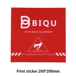 Biqu 10 шт. 200*200 мм 3D-принтеры Интимные аксессуары Красный художник печати кровать Клейкие ленты принт Стикеры сборки плиты Клейкие ленты для