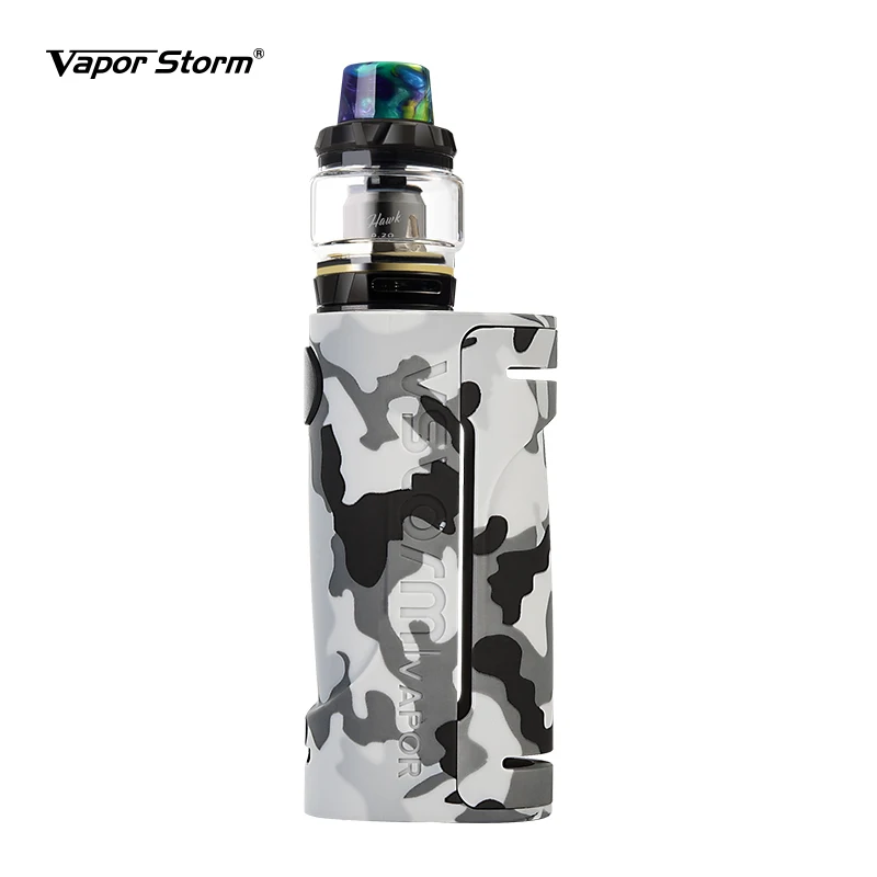 Электронная сигарета Vapor Storm ECO Bypass Mod Max 90 Вт 510 Lion RDA 3 Stage управление воздушным потоком/Hawk Tank Box Mod Vape поддержка RDTA - Цвет: Gray Hawk Tank