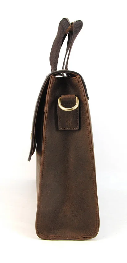 Мужской винтажный портфель из натуральной кожи на плечо, сумка для ноутбука, сумка через плечо, деловая Рабочая повседневная классическая сумка с клапаном