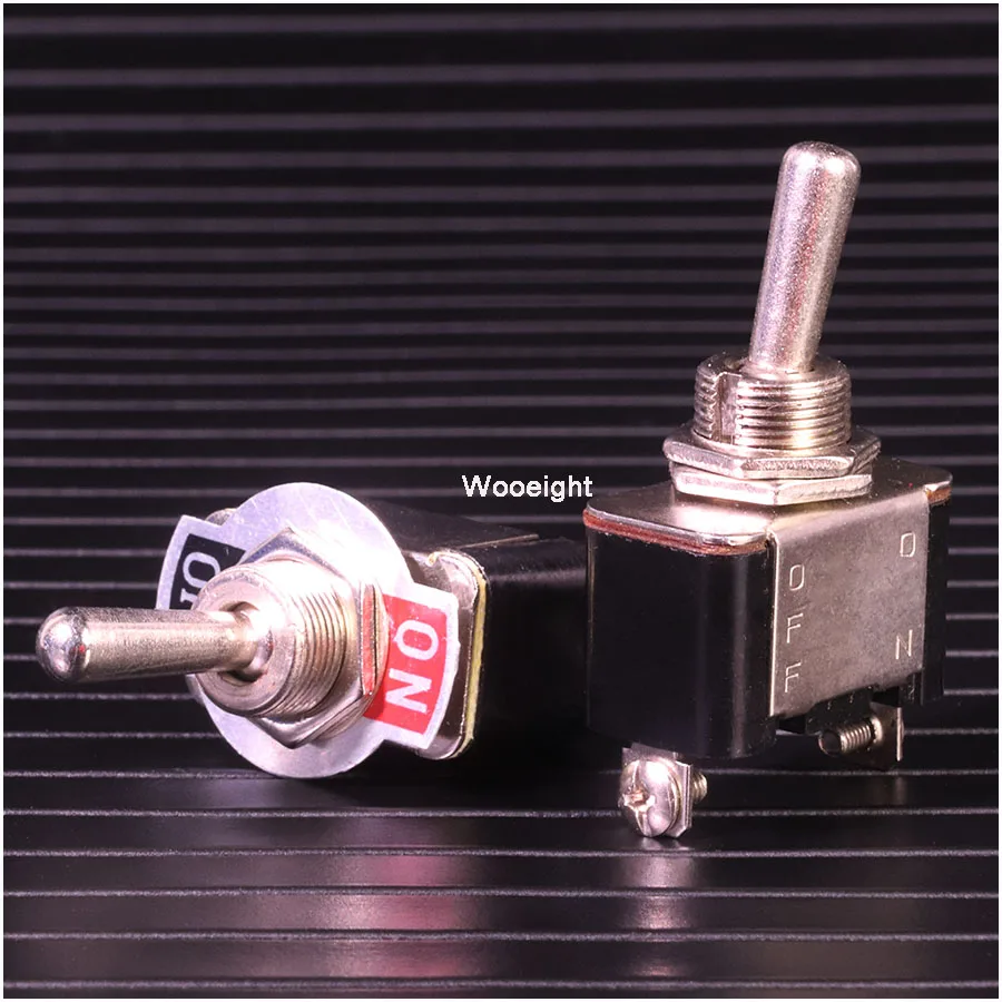 Wooeight 1Pc New ON-OFF Toggle Switch 2 Feet Pin And Rocker Switch Power Supply Switch Toggle Switch 15A 250V KN-101 (3)