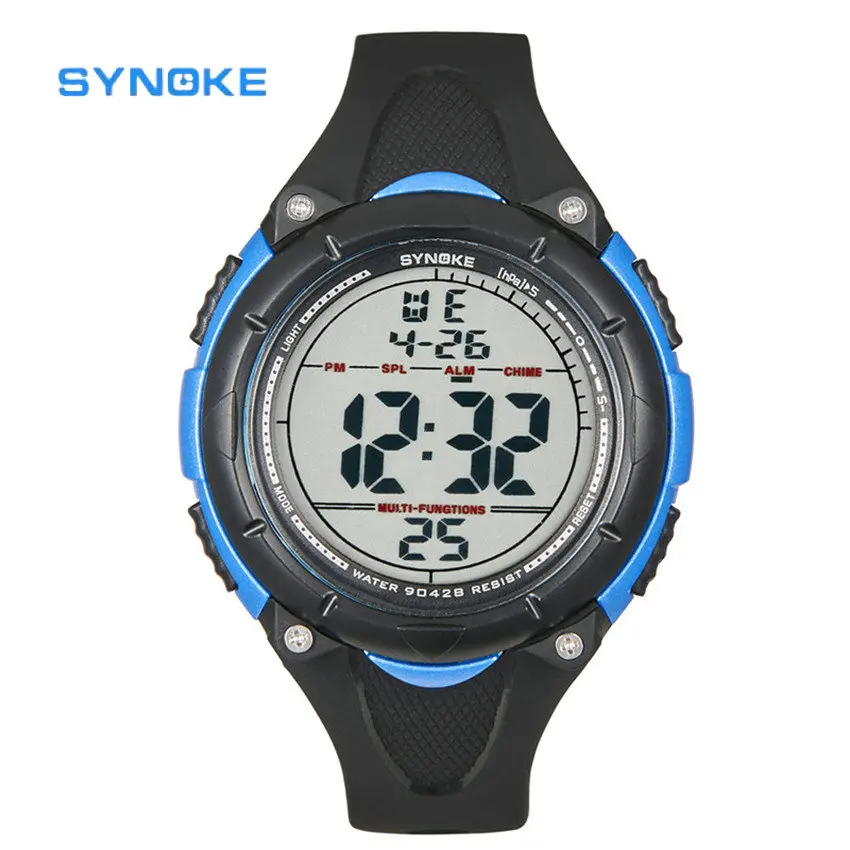 

SYNOKE Large Screen Display Outdoor Electronic Watch Men's Multi-purpose Mountaineering Shockproof Waterproof Men's Watch 90428