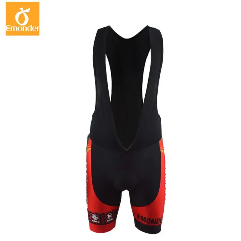 

EMONDER Men Cycling Bib Shorts 2019 MTB 12D Pads Short Outdoor Pro Team Riding Bib Shorts Bike Bicycle Clothing Ropa Ciclismo