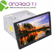 Android 7.1 Car Stereo Double Din In Dash GPS Navigation Octa Core Autoradio 2 Din Bluetooth Radio 10.1” USB SD Mirror Link SWC
