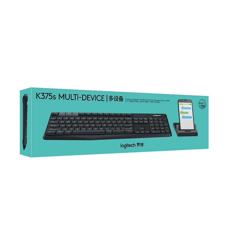 Беспроводная Bluetooth клавиатура Logitech K375S игровая для ПК геймерская эргономичная