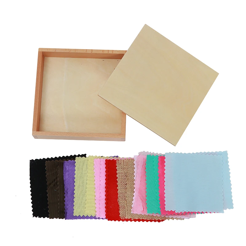 Brinquedo do Bebê Montessori Tecido Caixa Sensorial Colorido Pano Original Educação Infantil Pré-escolar Crianças Brinquedos Juguetes 3 Brinquedo do bebê montessori tecido caixa sensorial
