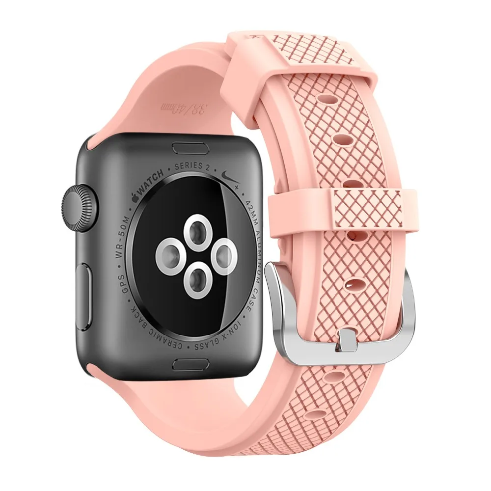 Силиконовый ремешок для часов apple watch 5 4 band 44 мм 40 мм iwatch 42 мм 38 мм браслет correa apple watch 5 4 3 2 1 Аксессуары