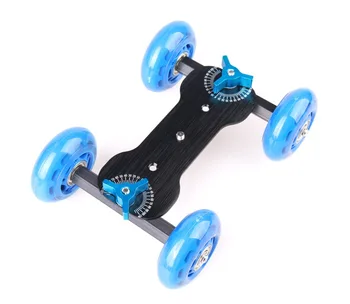 

Musan Portable Desktop Camera Dolly car Tabletop Video Slider Rail Track for Video blog Filmmaking For Nikon D5300/D3400/D7200