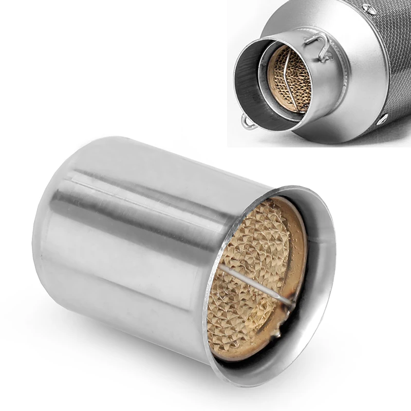 

1pc 51mm Motorcycle Muffler Exhaust Can Silencer Damper Universal Prevent noise reduction sound Cars Mobil Car Aoto motorcycles