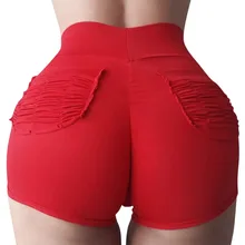 Короткие женские шорты для спортзала, женские спортивные шорты для фитнеса, пробежки, летние шорты с высокой талией, черные шорты для тренировок для девушек