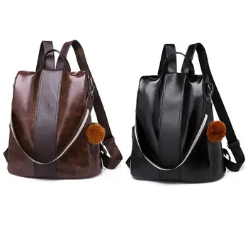 

Women Backpack Purse PU Leather Anti-theft Rucksack Casual Satchel School Shoulder Bag for Girls