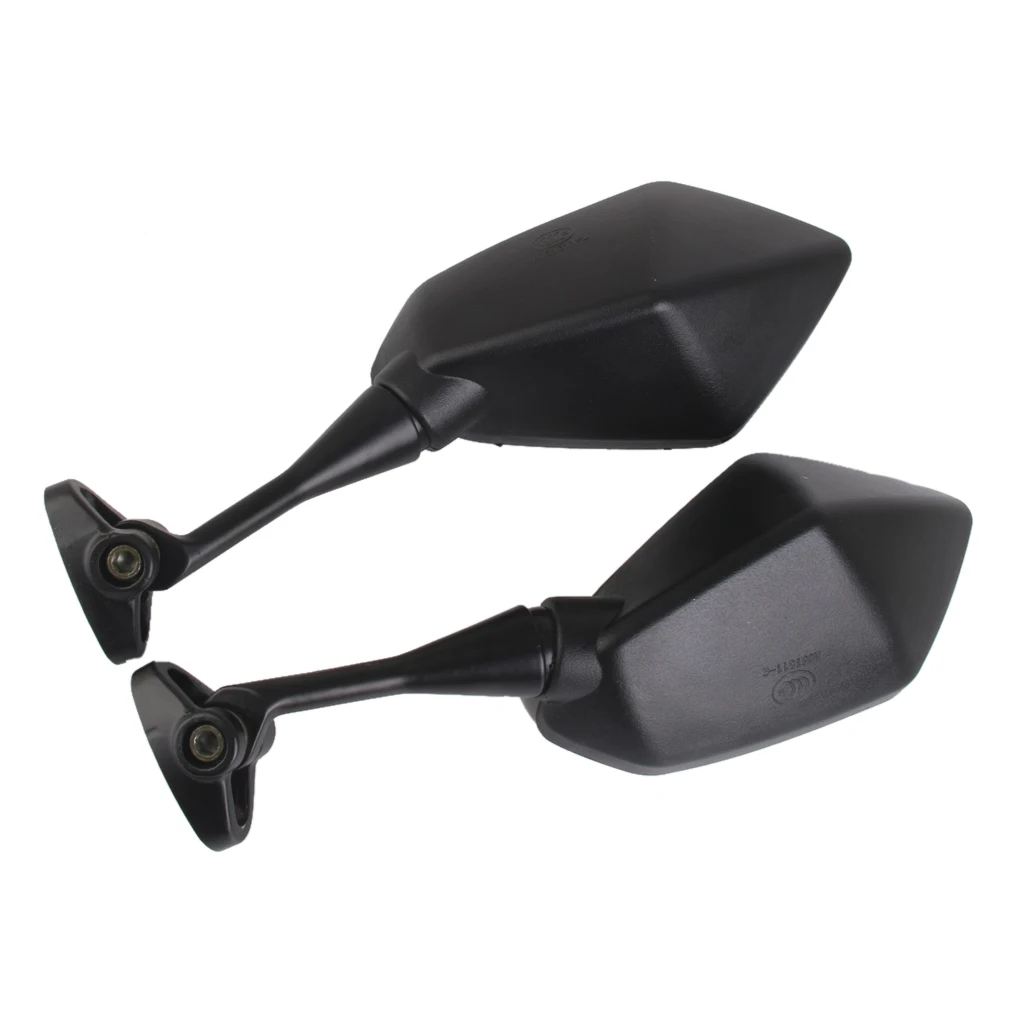 Universal Motorcycle Motorbike Rearview Mirrors Bar End Side Mirror for 2009 Yamaha FZ6R Sport Bike (Black) Rearview Mirror