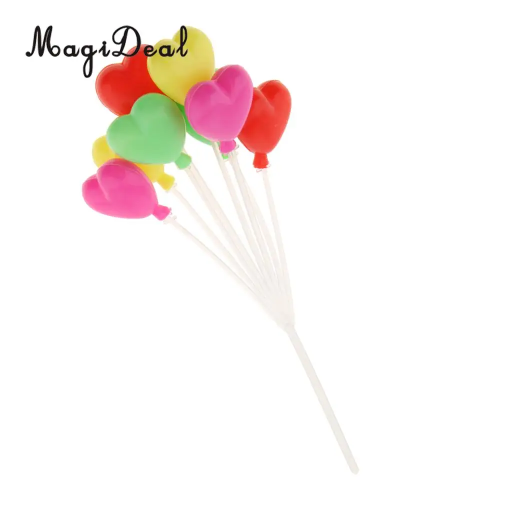 MagiDeal 1/12 Scale Dollhouse Miniature Colorful Oval Shaped Balloons Home Baby Room Party Decor Children Toys