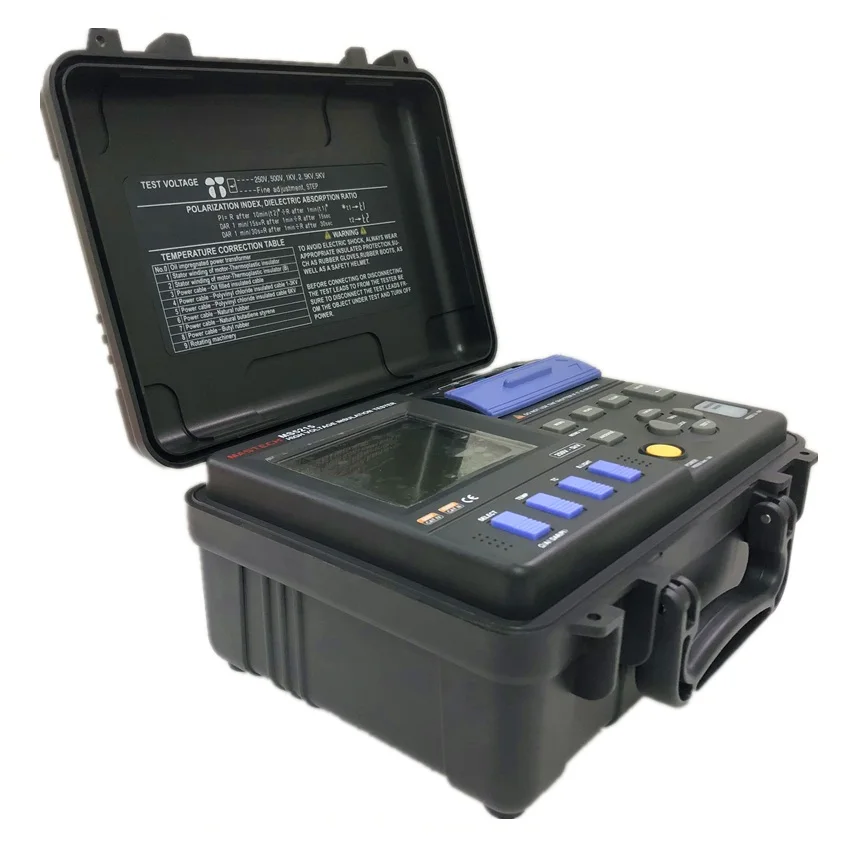 Цифровой тестер сопротивления изоляции MASTECH MS5215 высокого напряжения Мегаомметр