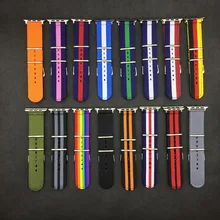 Для наручных часов Apple Watch серии 3/2/1 38 мм 42 мм нейлон мягкий дышащий нейлон для наручных часов iWatch, сменный ремешок спортивный серии 4 5 40 мм 44 мм