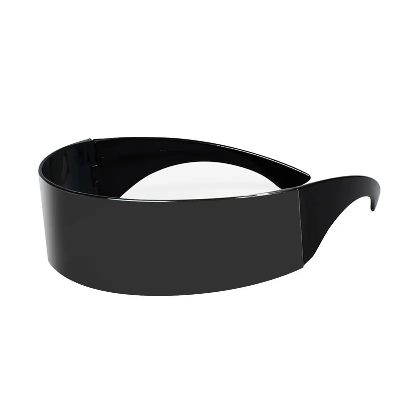 Праздничные солнцезащитные очки для мужчин, женские солнцезащитные очки, серебряные модные очки, вечерние женские солнцезащитные очки Zonnebril Dames one piece Black Bar - Цвет линз: Solid Grey