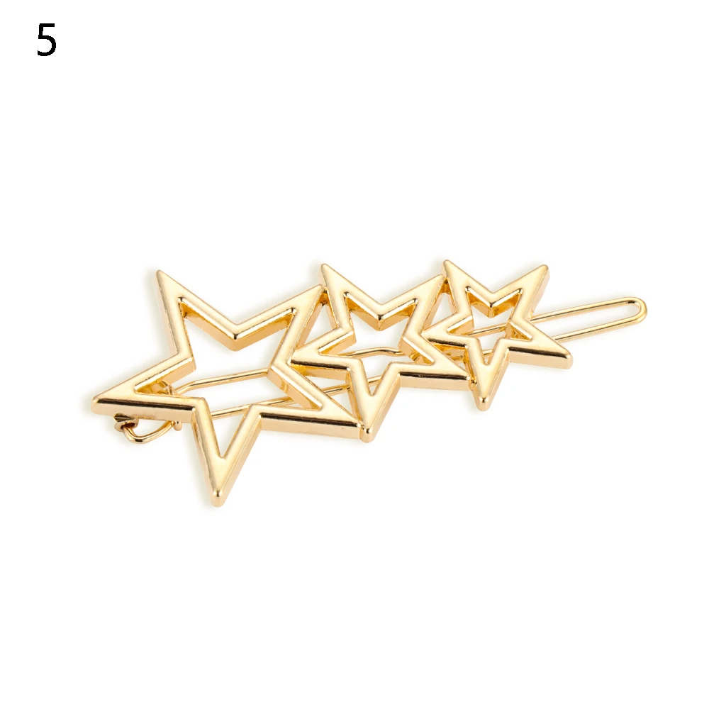 Style 6-5 1 шт., модные женские Геометрические заколки для волос, заколки для волос, Звездный зажим для волос сердце, нежные заколки для волос, заколка для волос, ювелирные изделия для волос, аксессуары для волос - Цвет: Style 6-5