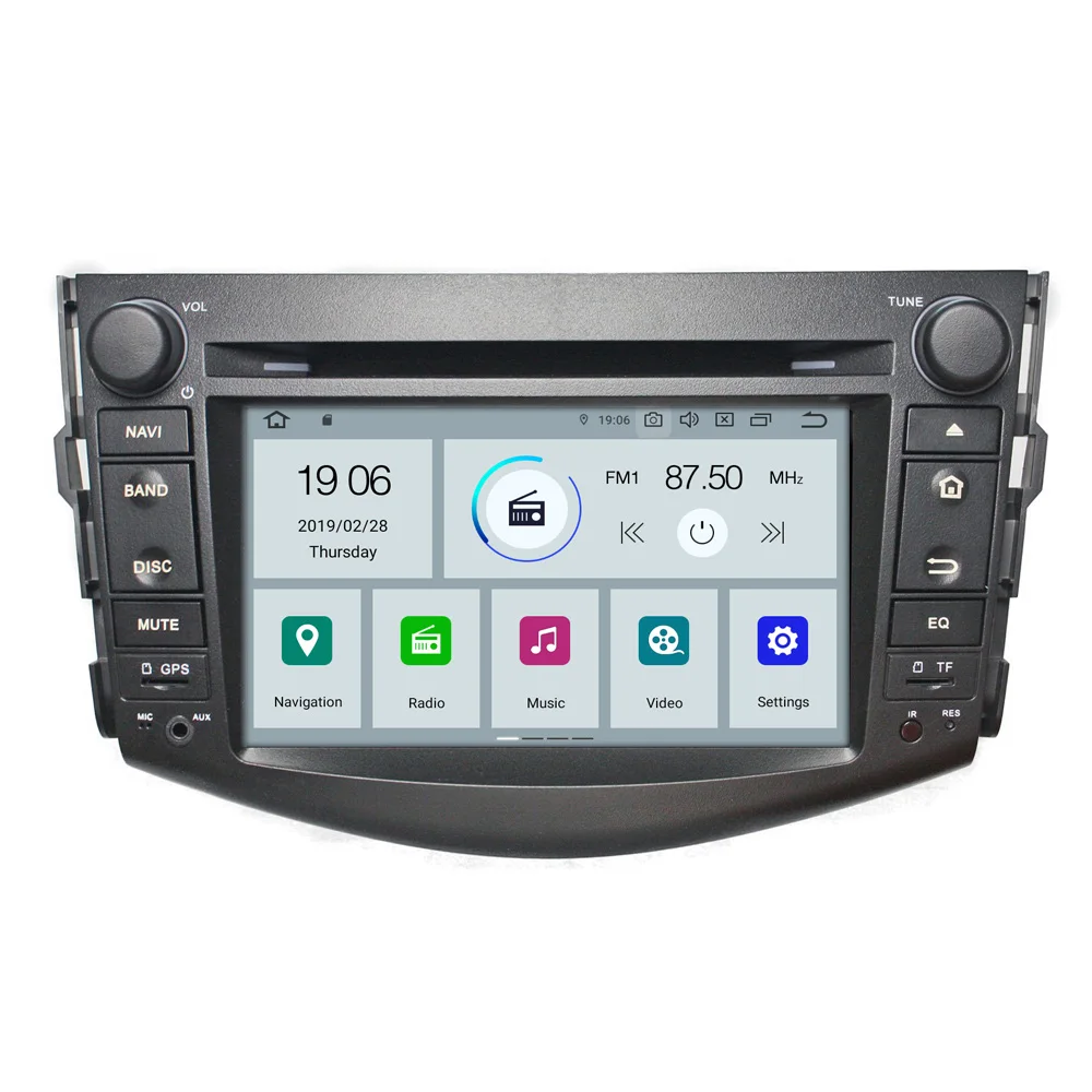 8 &quotчетырехъядерный автомобиль Multimeidia GPS Navi для Toyota RAV4 2007 2011 с 2 + 16G RAM Touch Stereo OBD DVR SWC