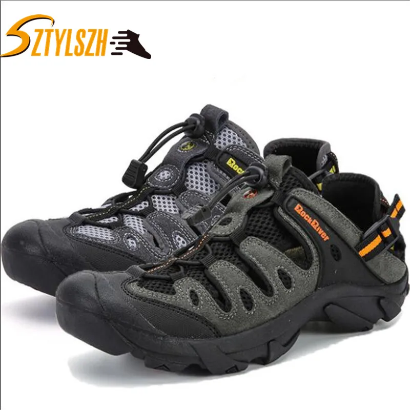 Summer Hiking Shoes Men Quick Dry Waterproof Shoes Mesh Beach Outdoor