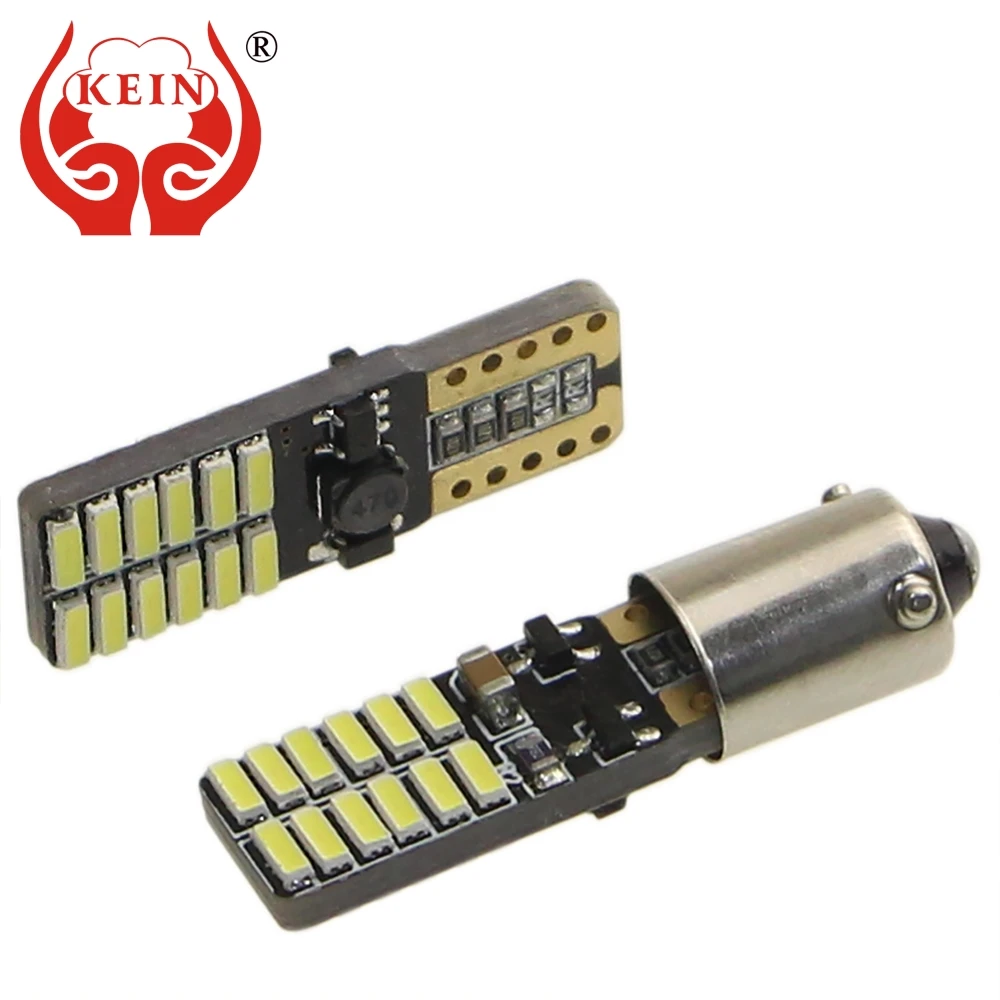 KEIN 2 шт. 24SMD T10 w5w H21W bay9s bax9s H6W ba9s Светодиодные Автомобильные габарисветильник ни 4014