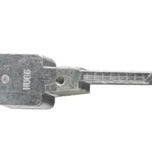 Выгравированы основные линии для 2 в 1 Лиши HU66 2-в-1 ключ Масштаб Инструмент режа зубы пустой ключ автомобиля Слесарные Инструменты