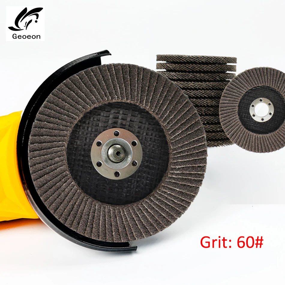 

Geoeon 10Pcs 12000rpm 60/80 grinding wheel disc 100mm angle grinder polishing metal wooden plane woodworking Abrasive Disc A65