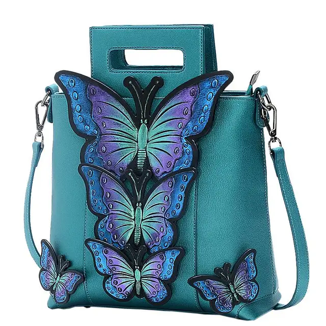 Buy 2018 New Women Butterfly Embroidered Tote Bag