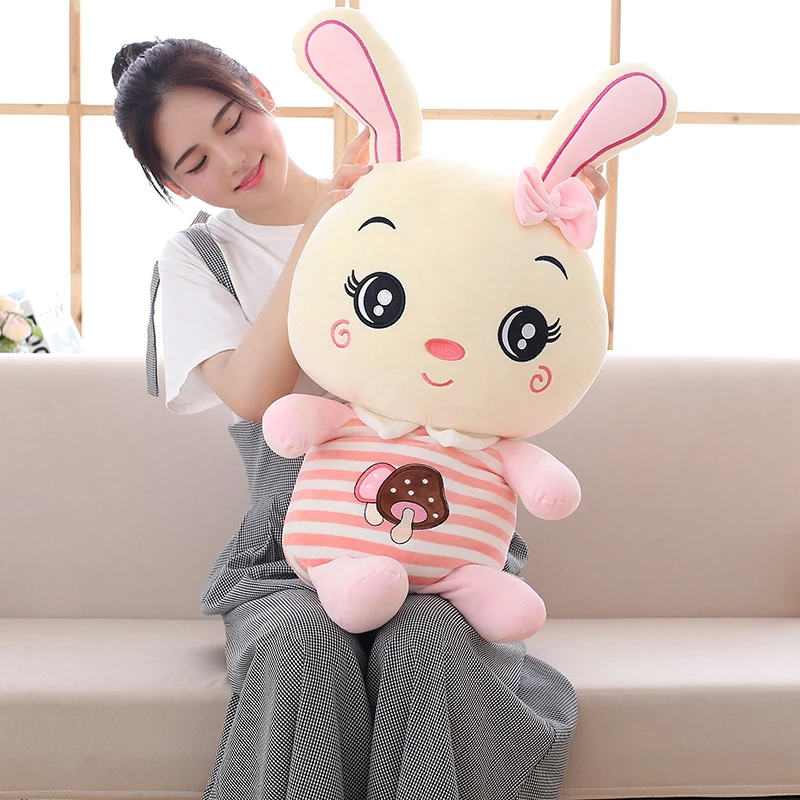 

35/50/65/85cmHigh quality cartoon plush toy rabbit, soft Rabbit plush animal toy is a birthday gift for friends