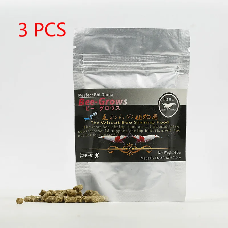 

3x45g Aquarium Shrimp Food Wheat Stem Bacteria Natural Nutrition Crystal Shrimp Bee-grows Red Cherry Shimp