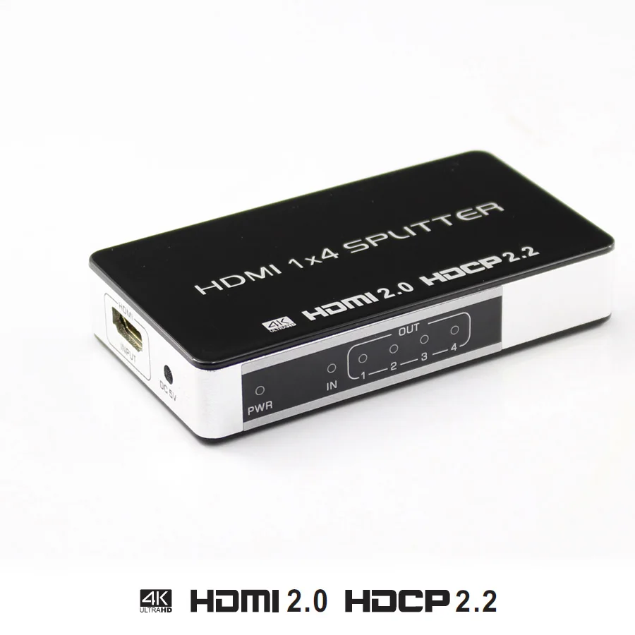 HDMI 2 0 сплиттер UHD 4K 1x4 HDCP 3D 1 вход 4 выхода ретранслятор Переключатель концентратор