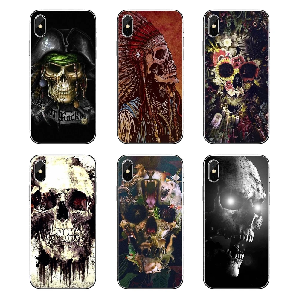 The Punisher Horrible Halloween Skull Pastel Art Soft Case Cover For iPod Touch iPhone 4 4S 5 5S 5C SE 6 6S 7 8 X XR XS Plus MAX | Мобильные