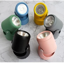 3 Вт/5 Вт/7 Вт/12 Вт/15 Вт светодиодный COB светильник, регулируемый Точечный светильник, лампа для изображения, монтируемый на поверхности светильник, для гостиной