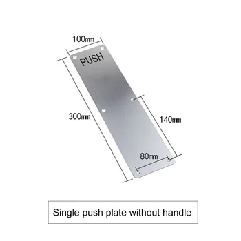 

New Hot Stainess Steel Door Handle Pull Push Plate Commercial Door Handle for Offices Hotels Cafe SMD66