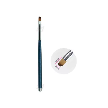 

1PC Marble Texture Handle Round Head Nail Art UV Gel Builder Building Brushes Drawing Painting Pen for Nail Art Design Tool Kit
