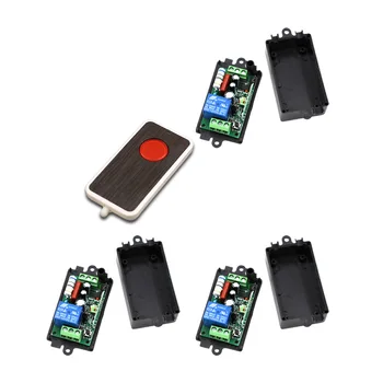 

AC110V 220V 1CH RF Wireless Remote Control Switch System 1Transmitter with 3Receiver Smart Home Switch