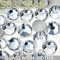 Sunshine New Colour SS3-SS30 Rhinestone for nail design Non hot fix crystal glitters strass glass sticker for manicure art decor