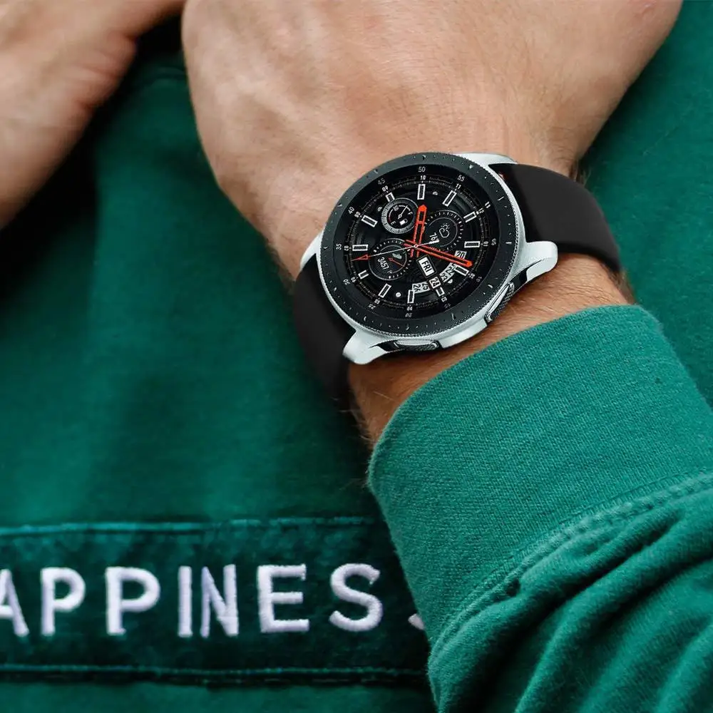 Сменные спортивные силиконовые часы 22 мм/20 мм для Huawei Watch GT Samsung Galaxy 46 ремешок